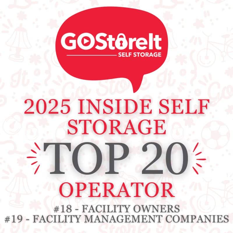 GSI ranked among the Top 20 Self-Storage Operators in the U.S.
