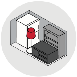 Size guide: 5×10 ft